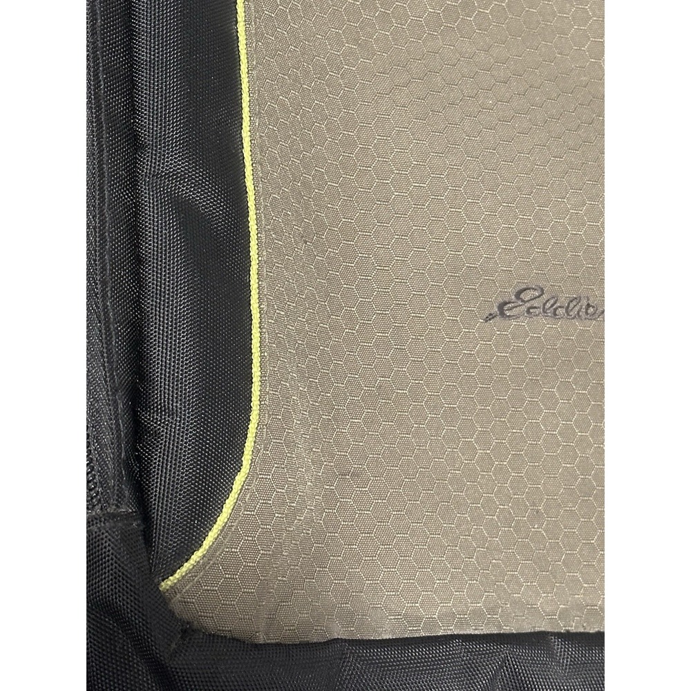 Eddie Bauer Green Black Laptop Travel Messenger Bag Shoulder Strap Day trip - Picture 12 of 12